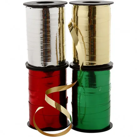 Gavebånd, B: 10 mm, blank, 4x250 m/ 1 pakke.