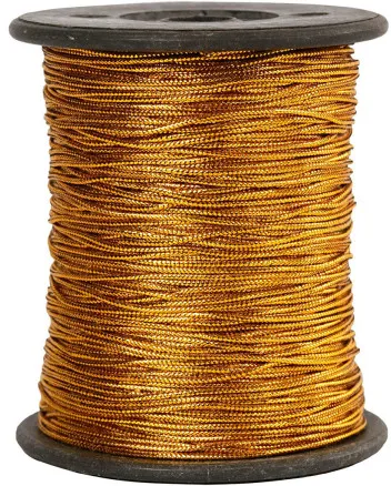 Tråd, gull, tykkelse 0,5 mm, 100 m/1 rull.